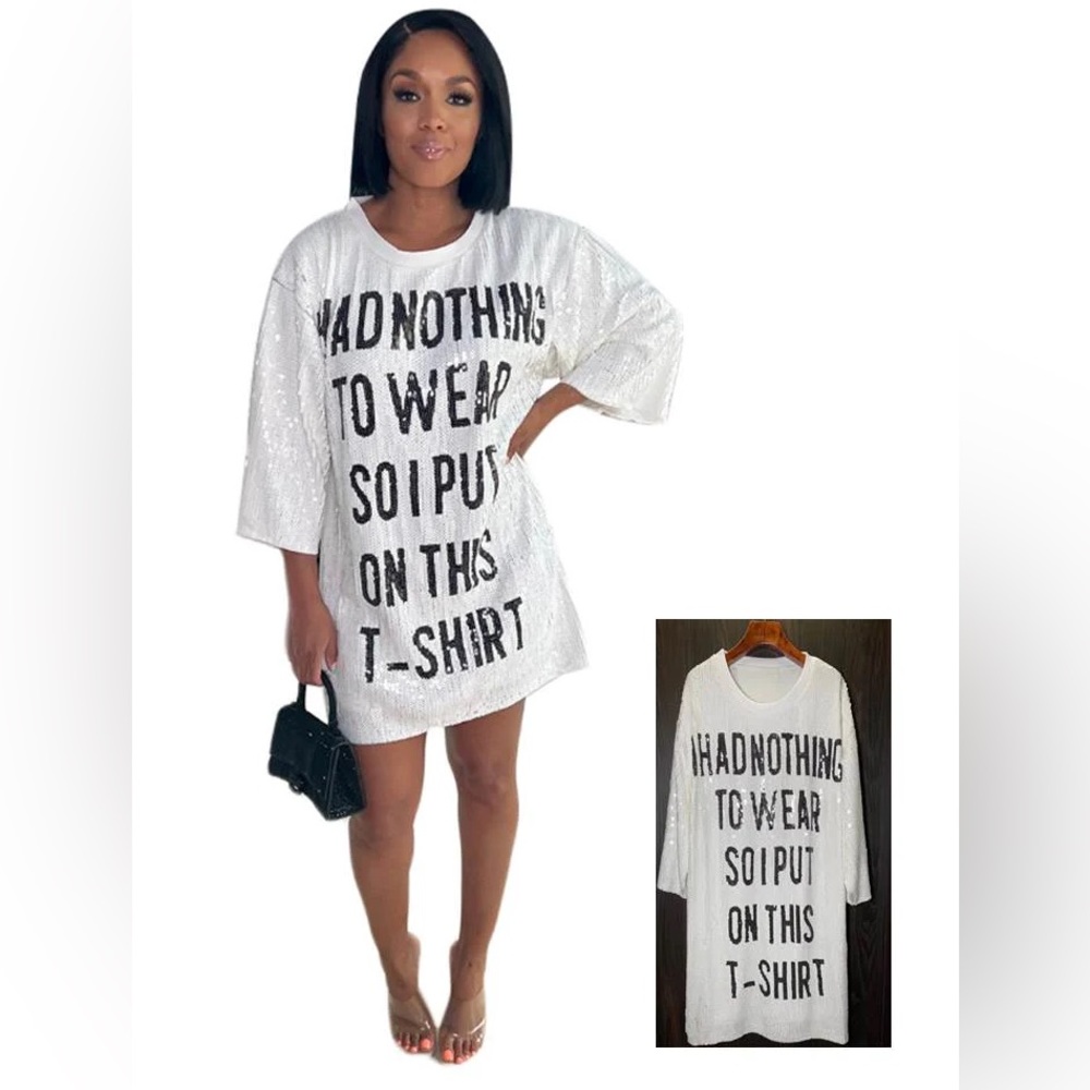 New Orleans boutique sequin shirt dress